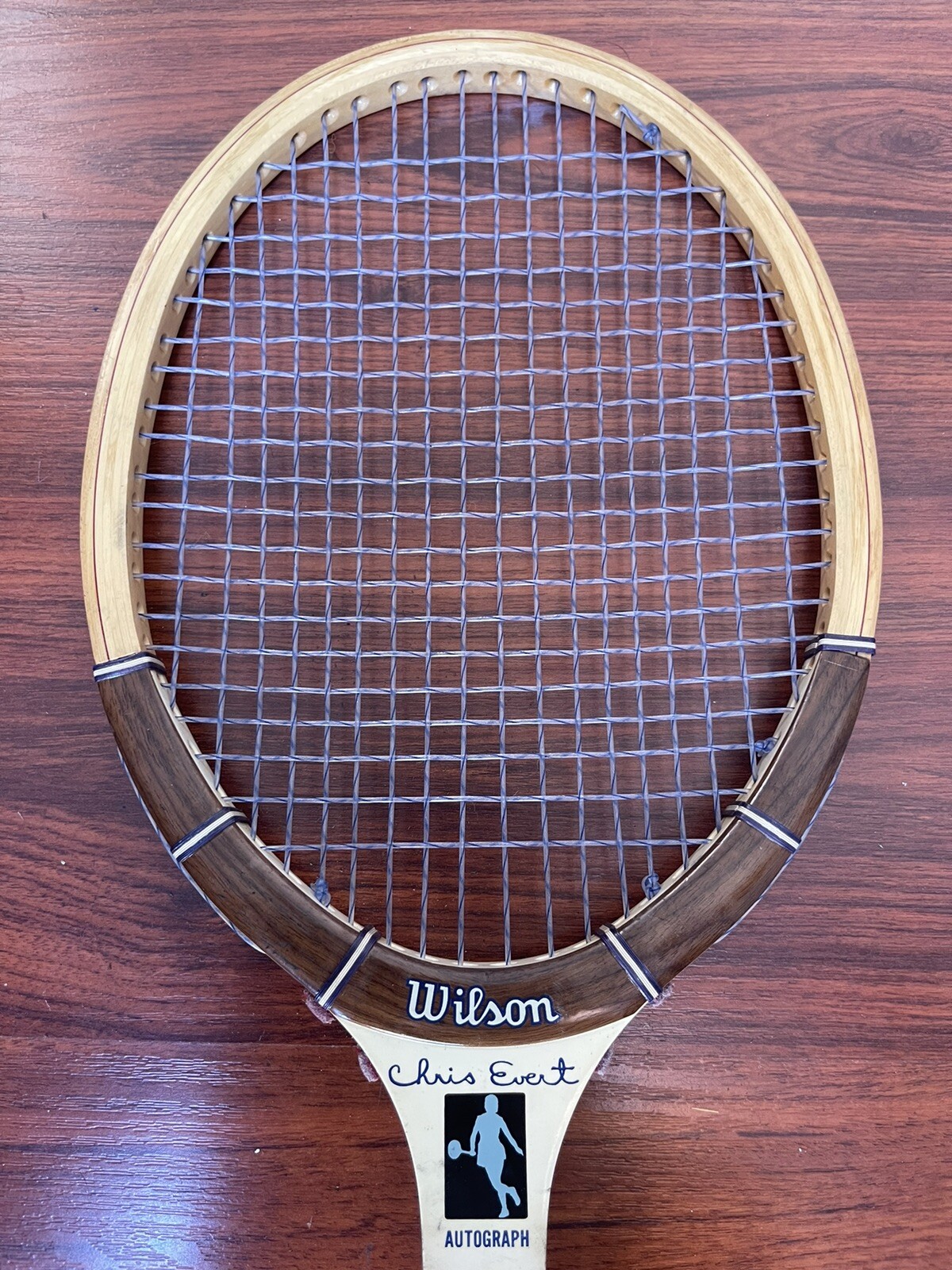 Raquette De Tennis Vintage Wilson - Chris Evert & Jimmy Connors Wheatley's 1976 - Occasion