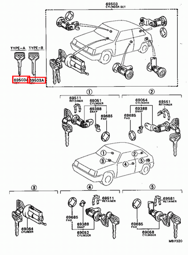 Genuine Celica ST162 ST161 AT160 Corolla CE80 AE86 AE82 AE80 Non Chip Blank Key - Picture 5 of 20