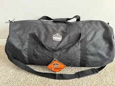 TENACIOUS “Ergodyne” WORK GEAR. Black Polyester Duffel Bag 