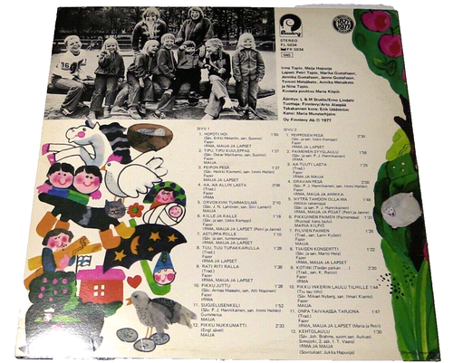 FINLAND import LP Maija, Irma Ja Lapset* Hopoti Hopoti - Childrens vinyl is EX - Picture 2 of 10