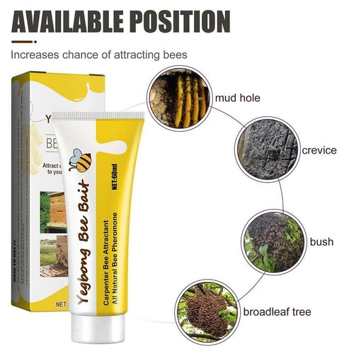 60ml Outdoor Bienenlockstoff Imkerei Werkzeug Wildbienenfänger Bienenstock Schwarm - Bild 9 von 12