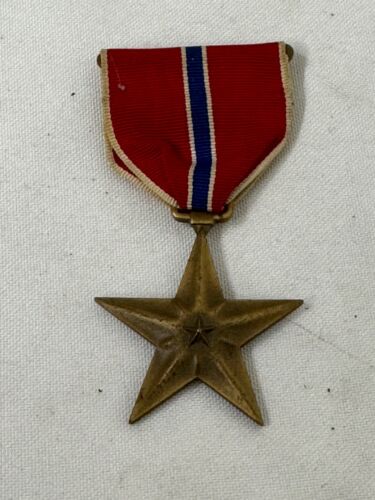 Medalla Estrella de Bronce con Nombre Original Segunda Guerra Mundial - Imagen 1 de 4