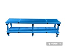 Plastic Cloakroom Bench 1.5m x 400mm Hygienic Water Resistant No Maintenance