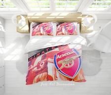 3D Arsenal Football Club Stadium Quilt Cover Set Duvet Cover Bedding Pillowcases