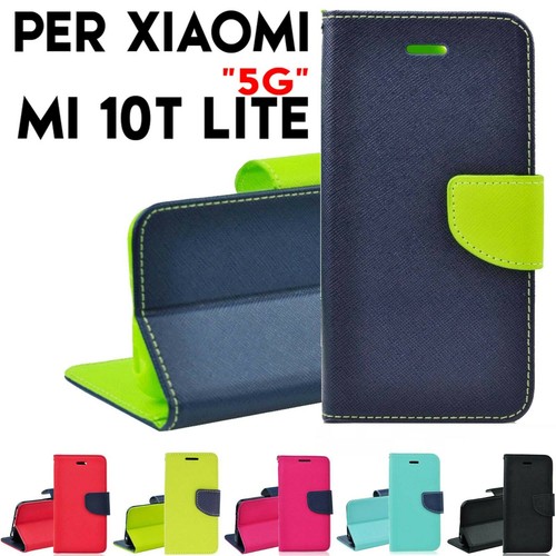 Custodia Portafoglio Per Xiaomi Mi 11 Lite 5G Con Fantasia Rosa E Blu, Magnetica E Porta Carte