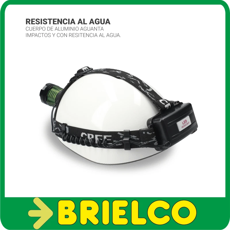 LINTERNA FRONTAL DE LED RECARGABLE 10W ZOOM ALCANCE DEL HAZ DE LUZ 600M BD5480 - Imagen 4 de 4