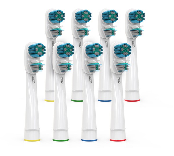 8 Cabezales de Recambio compatibles con cepillos eléctricos Oral B - Dual Clean