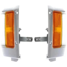 Pair of Daytime Running Lights For Nissan D21 Pickup 1990-1997 By NI2551107