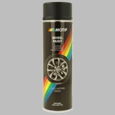 1x Sprühlack Spray Felgenspray Wheelspray schwarz matt 500 ml MOTIP 04019