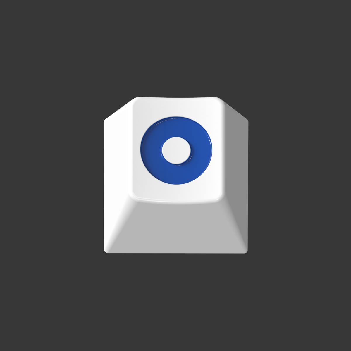 RAMA x GMK Classic Blue O Metal Artisan Keycap Novelty Mechanical