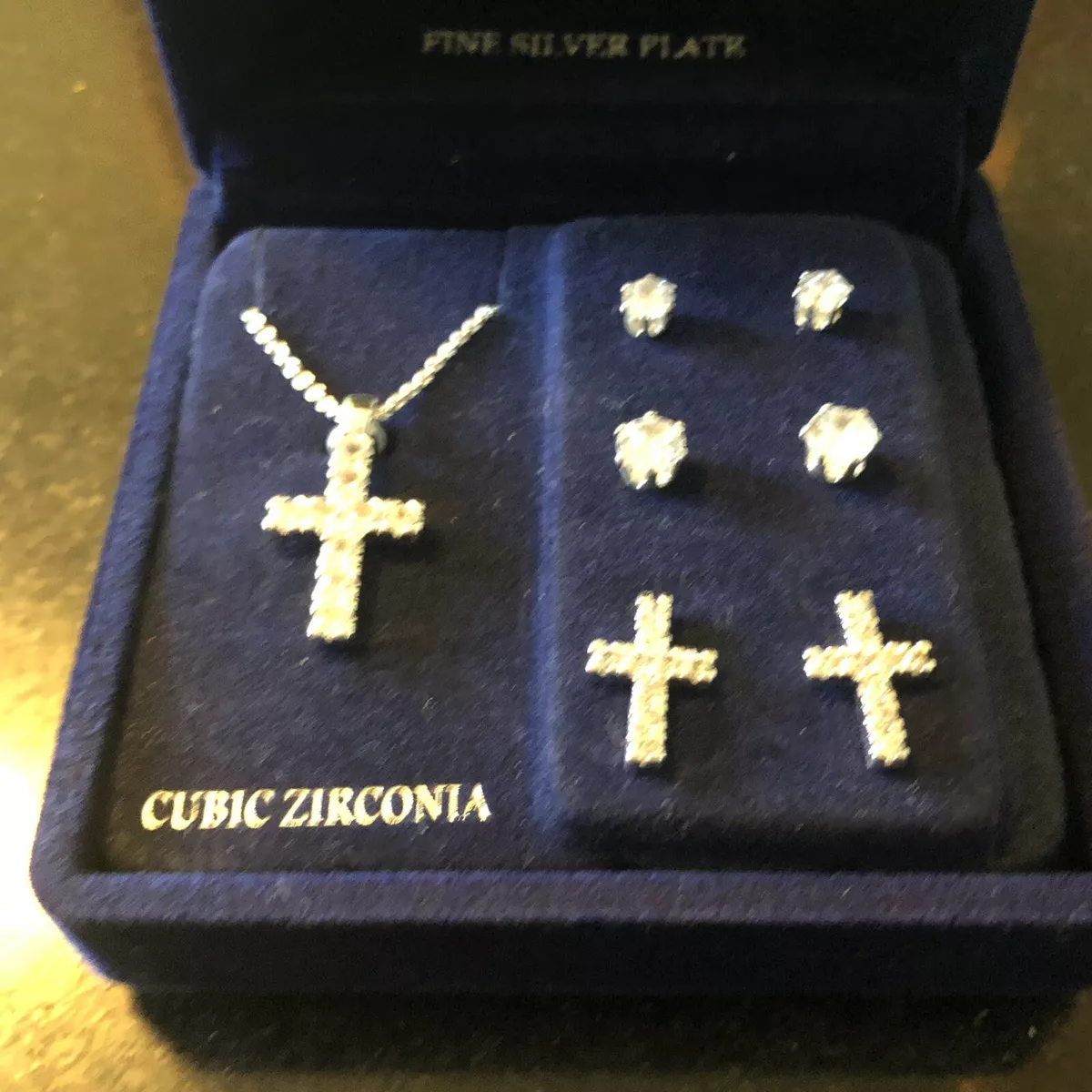 Silverworks cross hotsell necklace