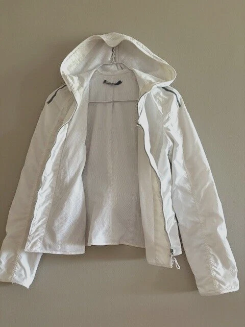 Elie Tahari women's nylon mesh lining zip up w.hood jacket us size S - Image 4 of 4