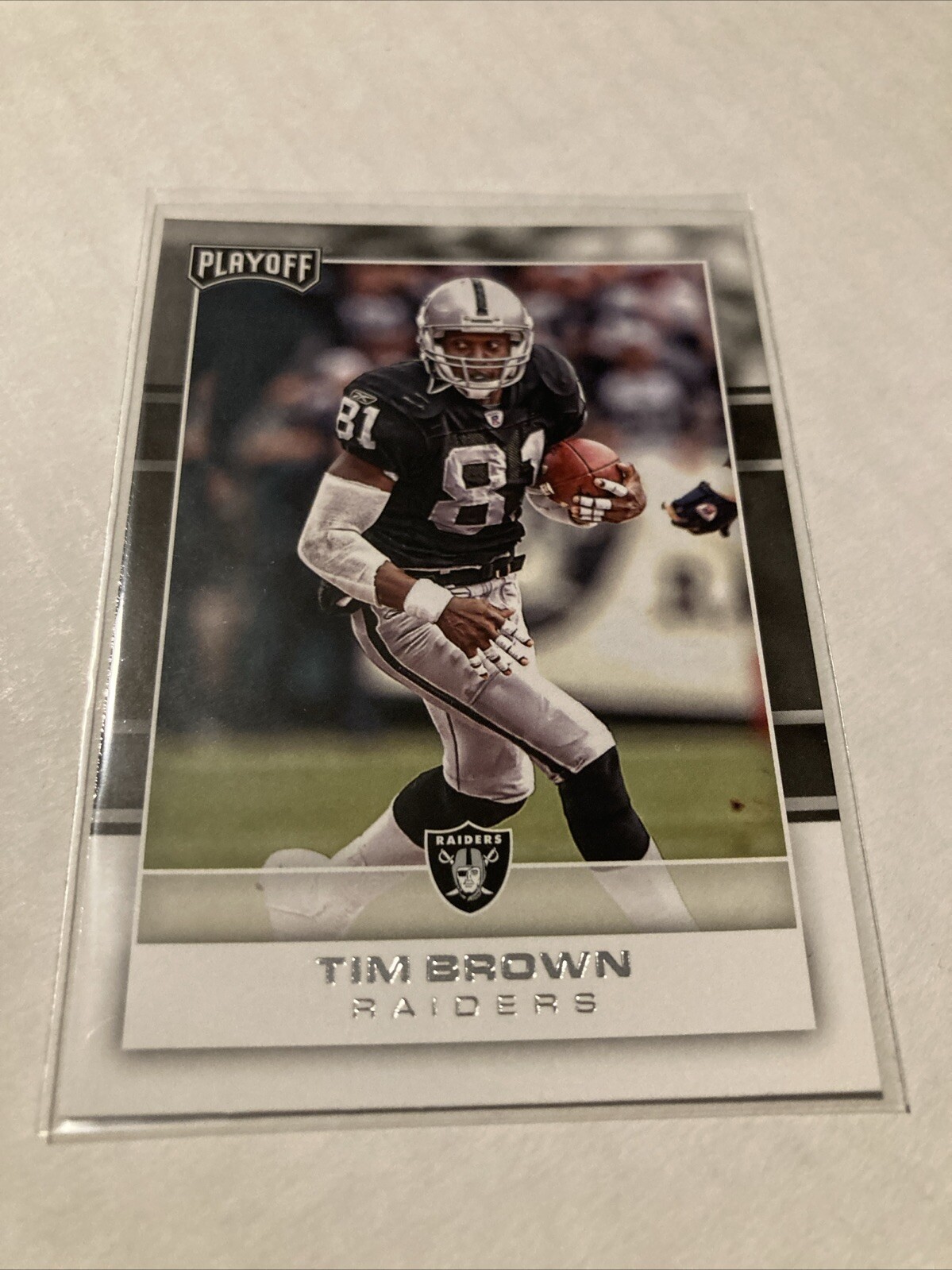 2017 Playoff Football #197 Tim Brown Raiders