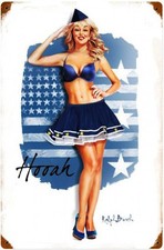 Air Force Girl Vintage Metal Sign