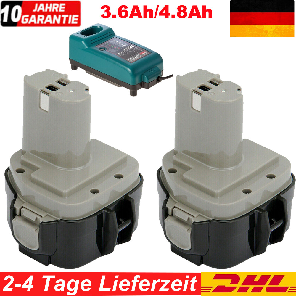 2x 12V 4800mAh Batteria Originale Per Makita 1220 1222 1233 1234