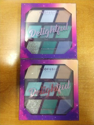 2 Pack: Profusion Cosmetics *Delightful* 9 Shade Eyeshadow Palette - E7C