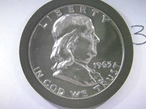 1963 Proof Franklin Half-Dollar - GEM - BU -  90% SILVER