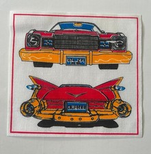Vintage patch  - two cars