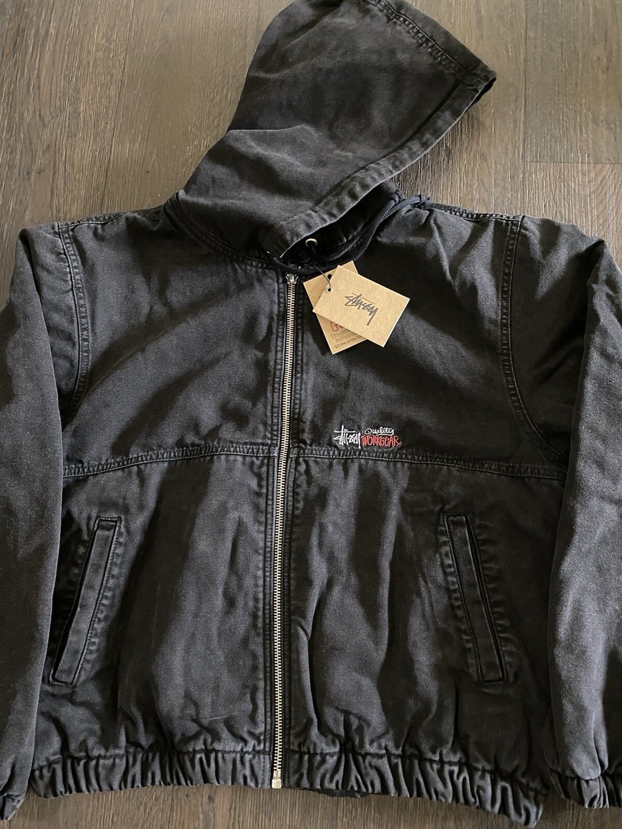 STUSSY WORK JACKET INSULATED CANVAS Black Size L | eBay STUSSY WORK JACKET INSULATED CANVAS Black Size L | eBay