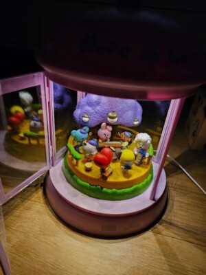 BT21 x PIZZA ALVOLO Mood lamp & 7 figures set K-pop 22cm x