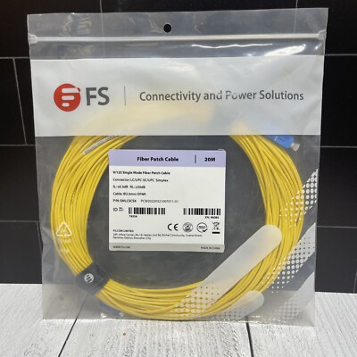 FS Fiber Patch Cable 9/125 lc/upc-sc/upc 20m