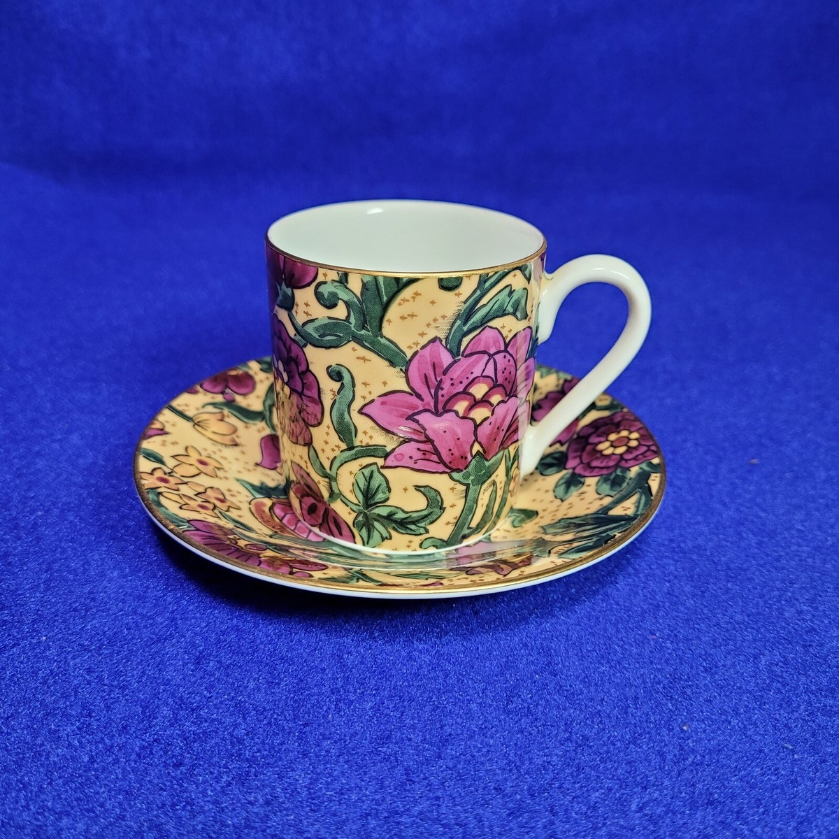 Takahashi San Francisco Charisma Flowers Japan Demitasse Cup and