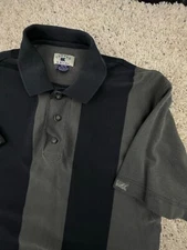 Cutter & Buck Short Sleeve Polo Shirt VTG Green Striped Cotton Men’s Adult