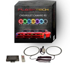 Rgb Multicolor Led Halo Kit With Rf Remote For 10-13 Chevrolet Camaro Headlights Rgb Multicolor Led Halo Kit With Rf Remote For 10-13 Chevrolet Camaro Headlights