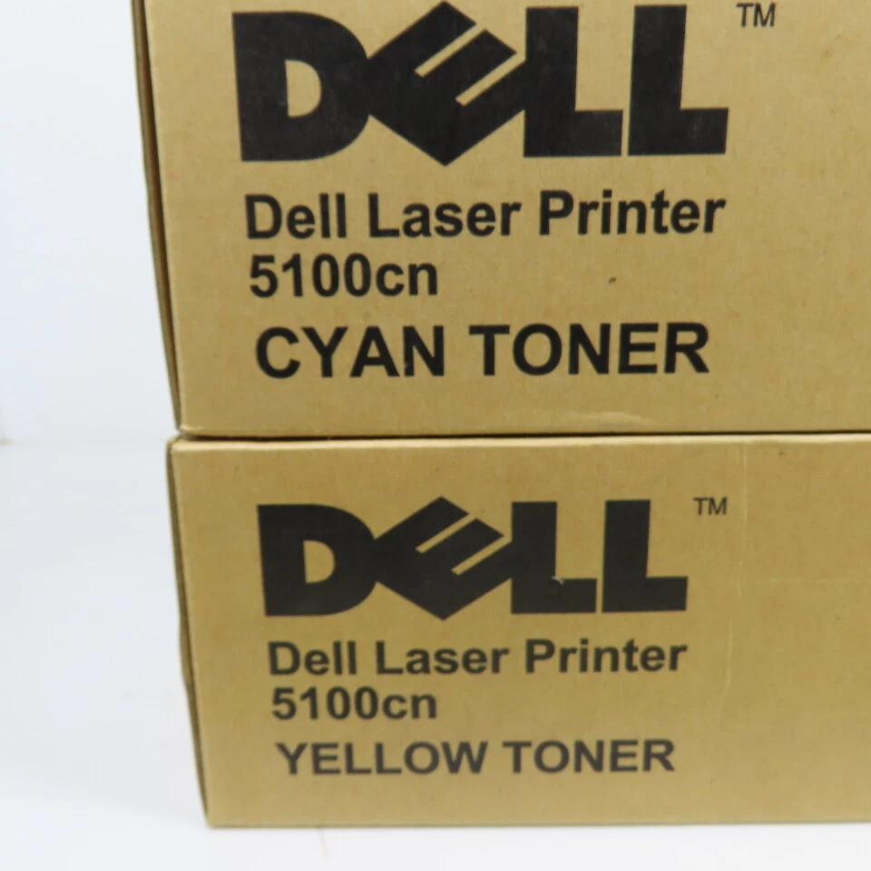 Dell 5100cn Laser Printer Toner Cartridges Cyan / Magenta / Yellow Lot Of 3 - Image 3 of 4