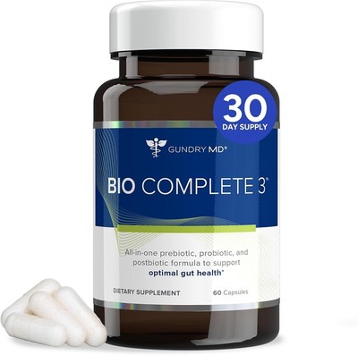 Bio_COMPLETE 3 Capsules 60 Count NEW PreBiotic ProBiotic & PostBiotics