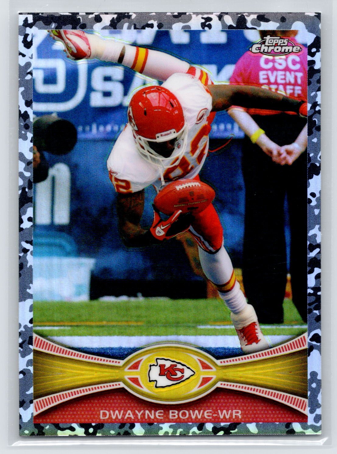 Dwayne Bowe 2012 Topps Chrome Camo Refractors SN #/499 #37 Kansas City Chiefs