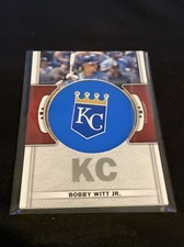 BOBBY WITT Jr 2023 Topps Series 1 # TLP-BW Kansas City Royals Team Logo Patch