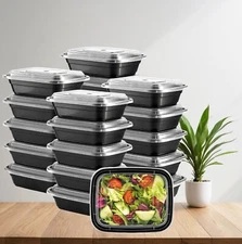 50-Pack 12 oz  Meal Prep Containers Microwave Safe Food Storage Containers Bento