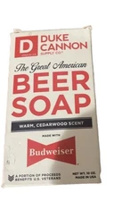 MENS BUDWEISER DUKE CANNON BEER SOAP 10oz CEDARWOOD BIG BRICK SOAP MADE USA Man