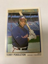 1992 O-Pee-Chee Premier 92 Terry Pendleton Atlanta Braves 