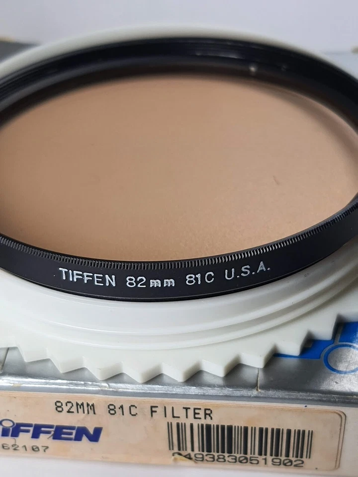 Tiffen 82mm 81C 81-C 81 C Light Balancing Glass Lens Filter 82 mm New Old Stock - Image 4 of 4