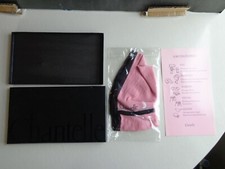 Vintage Chantelle Scarf with box Pink/Black Scarf