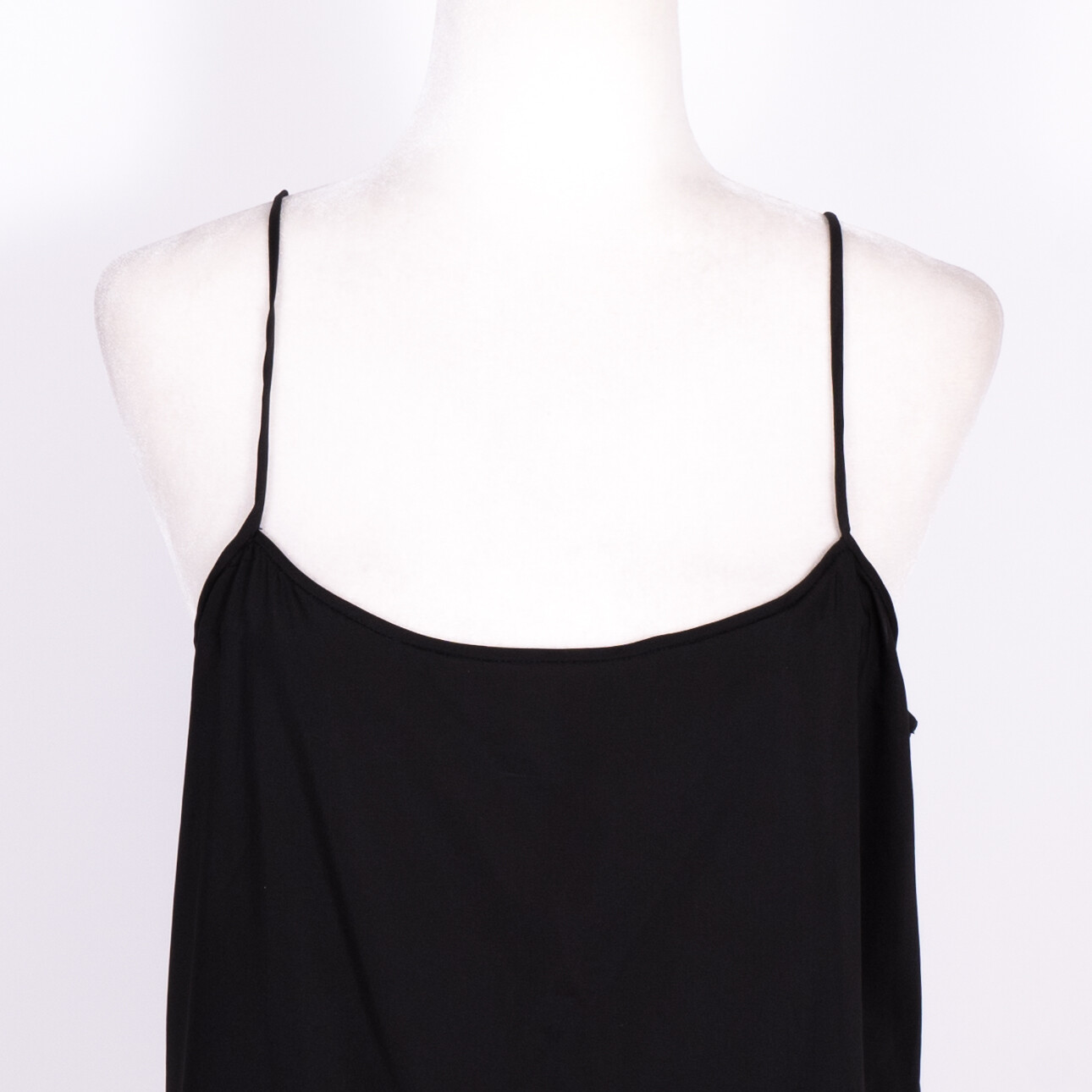 Diane Von Furstenberg Black Stretch Basic Spaghet… - image 2