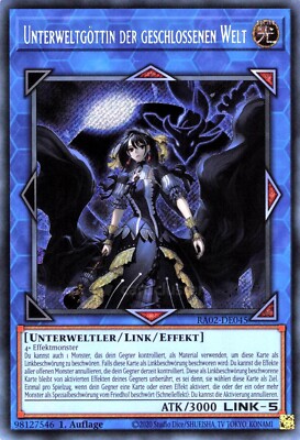 Yu Gi Oh!  Underworld Goddess of the Closed World RA02-EN045  Secret Rare