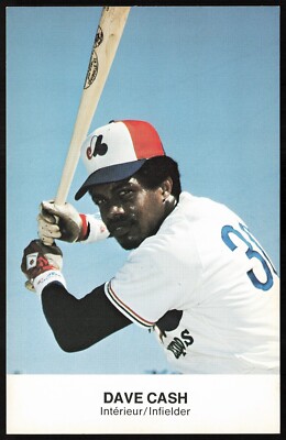1977 Montreal Expos Team Issued Postcard/Photocard -DAVE CASH