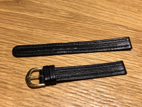 Bracelet De Montre Speidel Bounty Leather - Cuir Huilé Tanné Noir 18 Mm - Neuf Avec Étiquettes