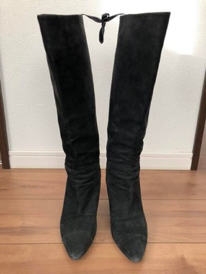 long black boots no heel