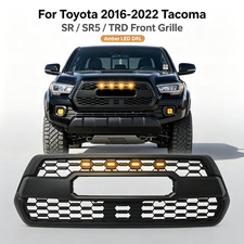 Anto Grille 2016-2022 For Toyota Tacoma Sr Sr5 Trd Front Bumper Hood Grill