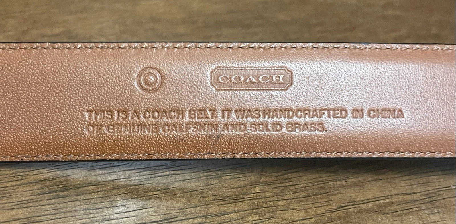 Cintura Coach in pelle di vitello nera taglia 38 larghezza 1 1 8” #3921 leggi descrizione