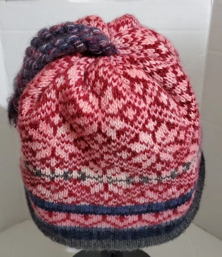 Gorro de lana Wool Lands End vintage tejido lana mujer invierno Y2K acogedor Foto 3 de 4