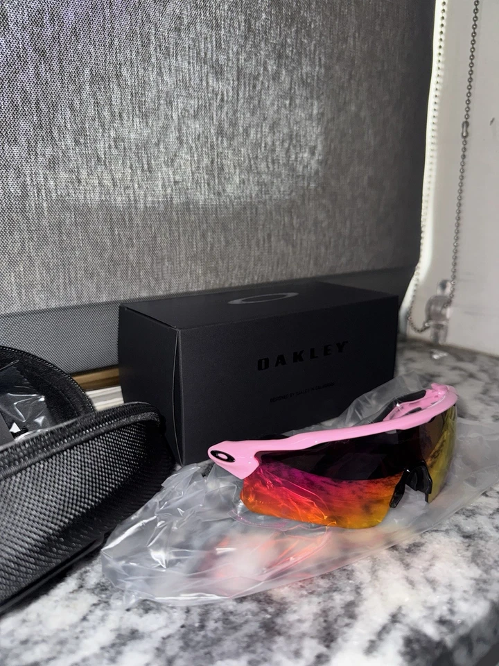 Oakley Radar EV Path Prizm Red Lens Black/ Pink Frame Sunglasses - Image 2 of 4