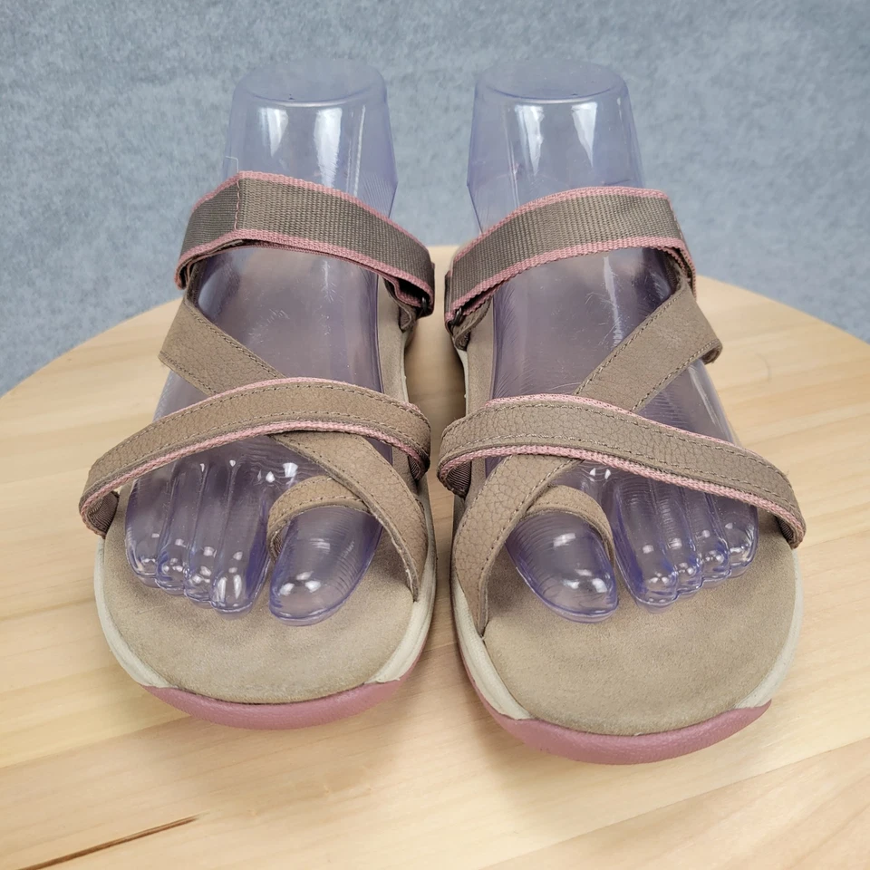 Sandalias planas informales Abeo para mujer 8,5 estrecho Gusto deslizable de cuero Foto 2 de 4