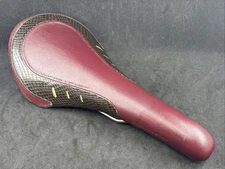RARE 2007 fi:zi'k Gobi SNAKESKIN Red Leather Titanium Rail Saddle EXCELLENT