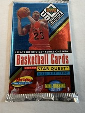 1998-99 UD Choice  Series 1 NBA Basketball Cards Sealed Pack