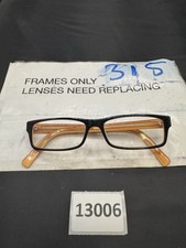 Prada Eyeglasses PR07E 52-14 1ax-101 Orange Black Rare
